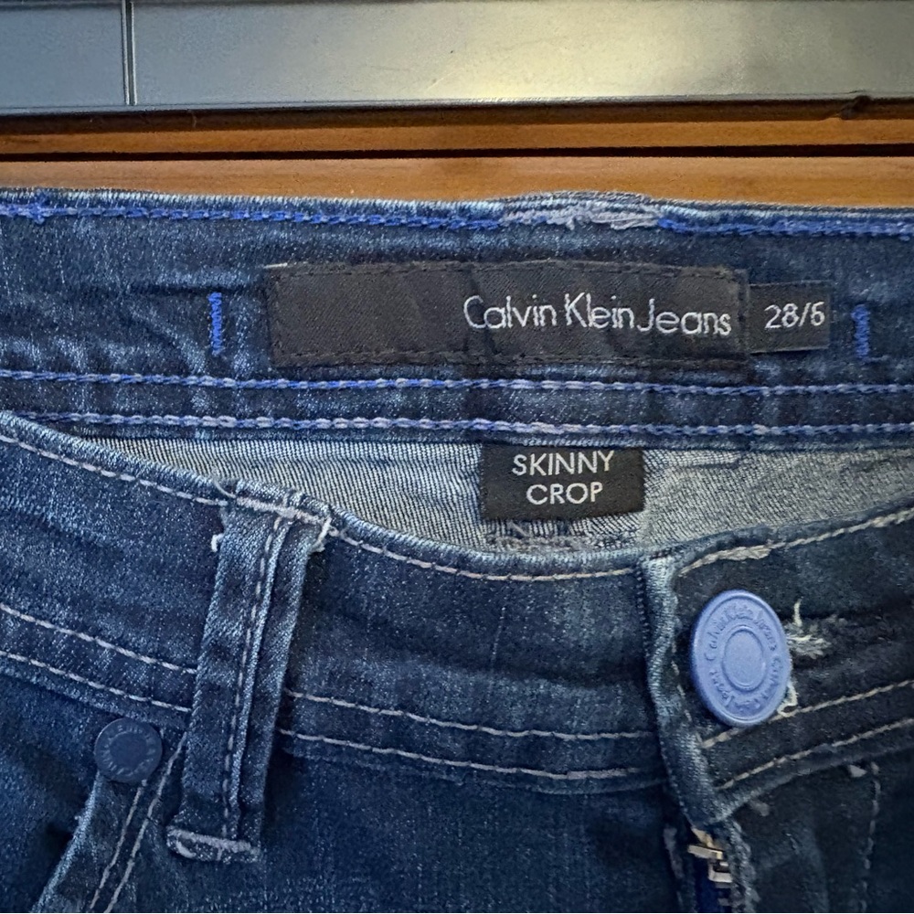 Calvin Klein Jeans Indigo Skinny Crop Denim